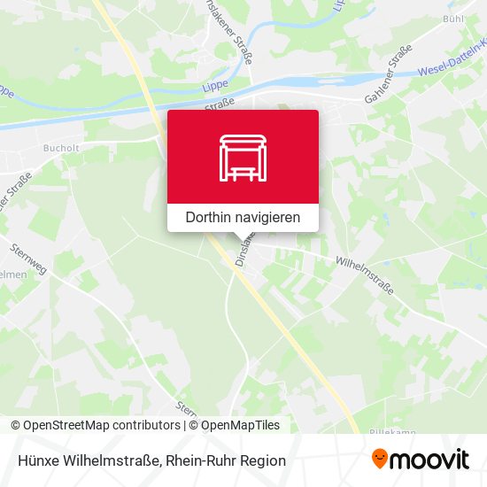 Hünxe Wilhelmstraße Karte