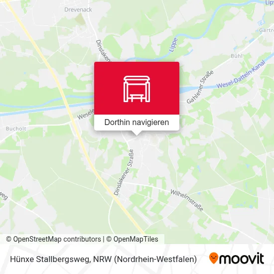 Hünxe Stallbergsweg Karte