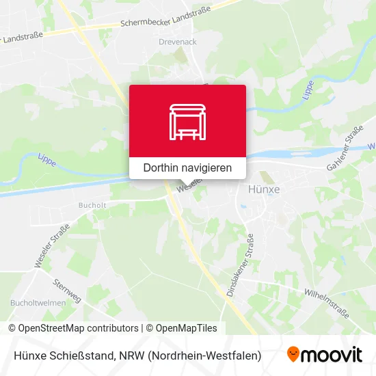 Hünxe Schießstand Karte