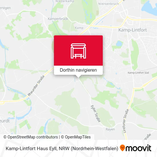 Kamp-Lintfort Haus Eyll Karte
