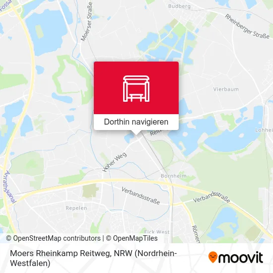 Moers Rheinkamp Reitweg Karte