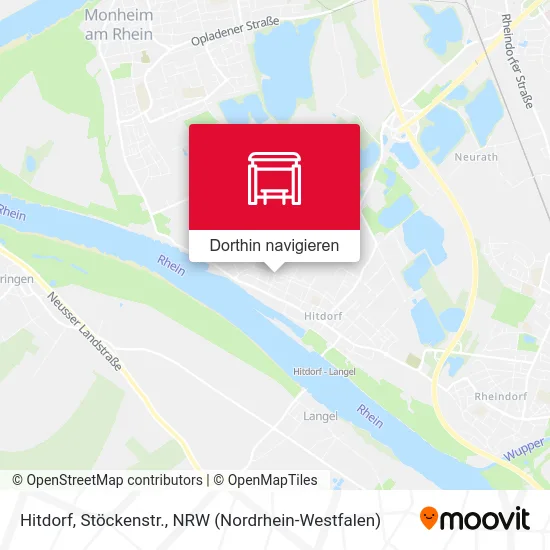 Hitdorf, Stöckenstr. Karte