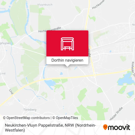 Neukirchen-Vluyn Pappelstraße Karte
