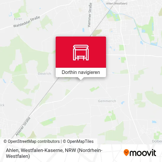 Ahlen, Westfalen-Kaserne Karte