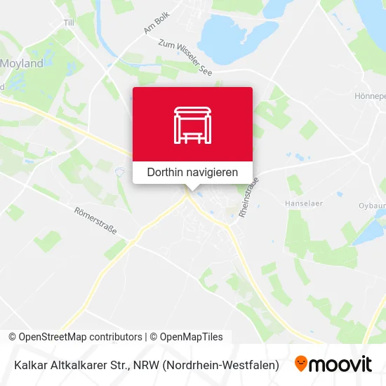 Kalkar Altkalkarer Str. Karte