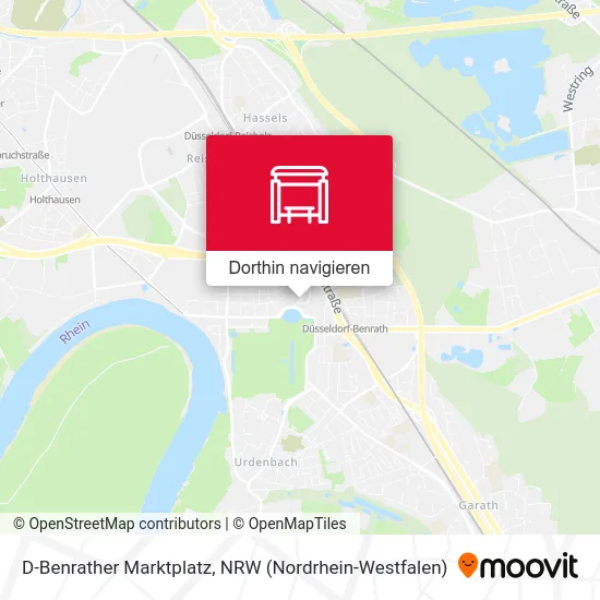 D-Benrather Marktplatz Karte