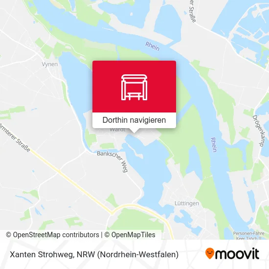 Xanten Strohweg Karte