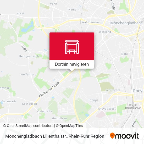 Mönchengladbach Lilienthalstr. Karte
