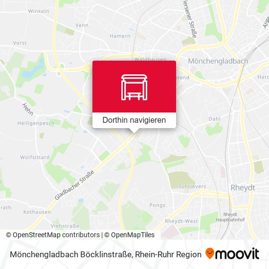 Mönchengladbach Böcklinstraße Karte