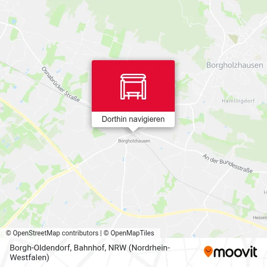 Borgh-Oldendorf, Bahnhof Karte