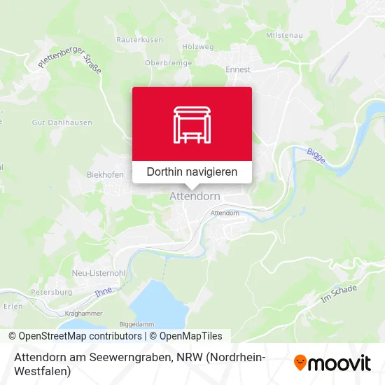 Attendorn am Seewerngraben Karte