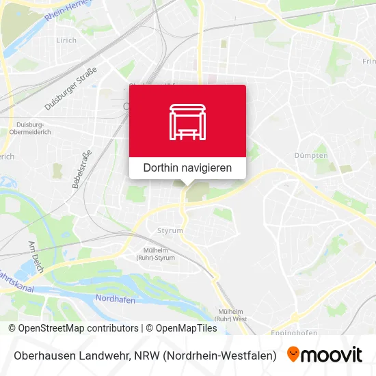 Oberhausen Landwehr Karte