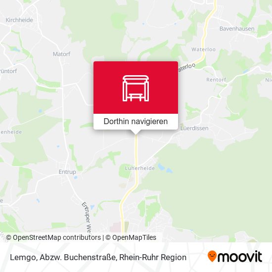 Lemgo, Abzw. Buchenstraße Karte