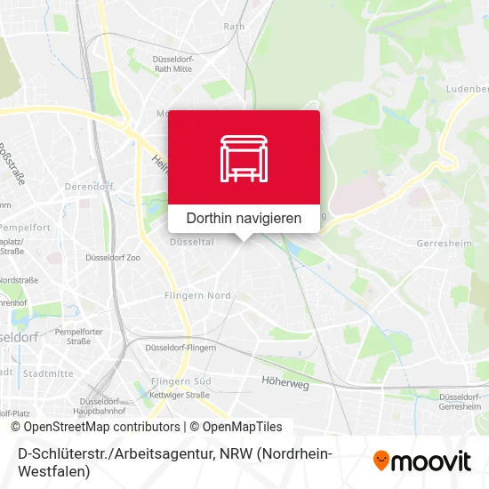 D-Schlüterstr./Arbeitsagentur Karte