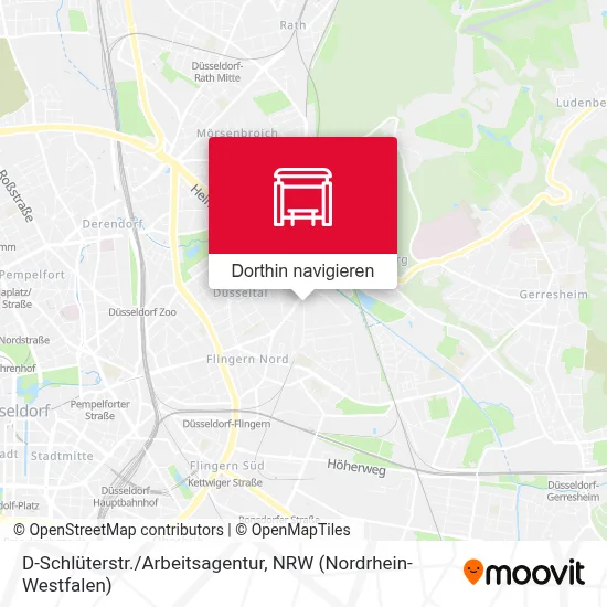 D-Schlüterstr./Arbeitsagentur Karte