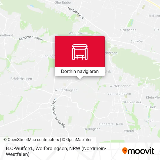 B.O-Wulferd., Wolferdingsen Karte