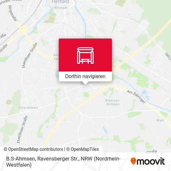 B.S-Ahmsen, Ravensberger Str. Karte
