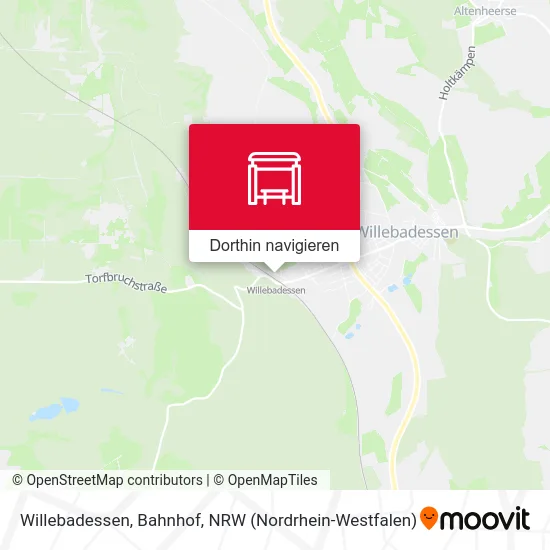 Willebadessen, Bahnhof Karte