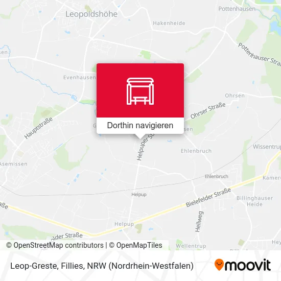 Leop-Greste, Fillies Karte