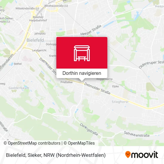 Bielefeld, Sieker Karte