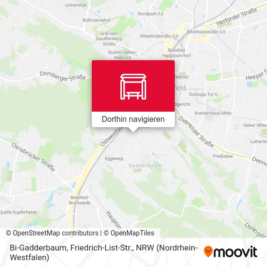 Bi-Gadderbaum, Friedrich-List-Str. Karte