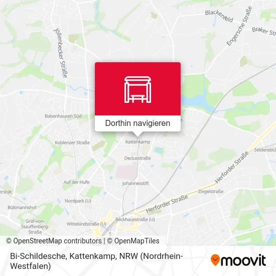 Bi-Schildesche, Kattenkamp Karte