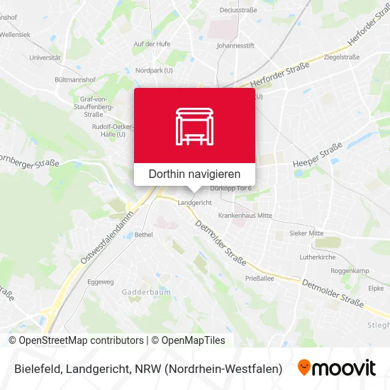 Bielefeld, Landgericht Karte