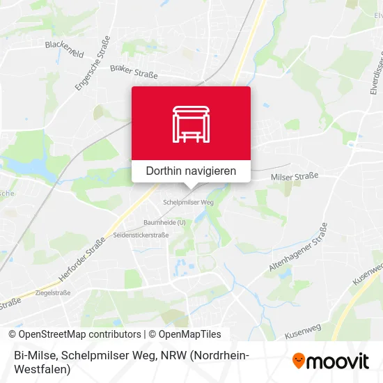 Bi-Milse, Schelpmilser Weg Karte