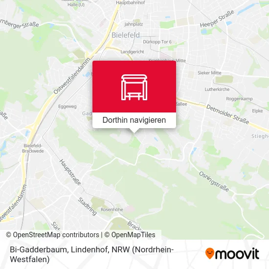 Bi-Gadderbaum, Lindenhof Karte