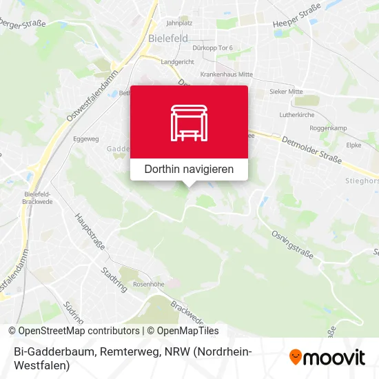 Bi-Gadderbaum, Remterweg Karte