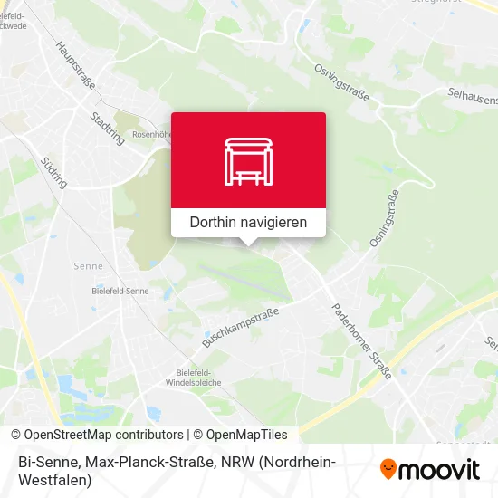 Bi-Senne, Max-Planck-Straße Karte