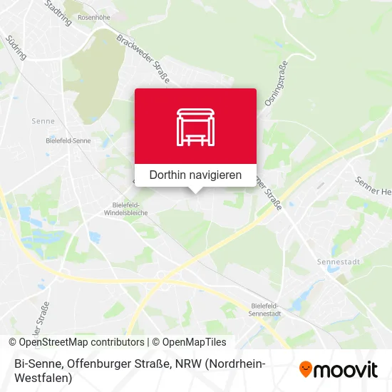 Bi-Senne, Offenburger Straße Karte