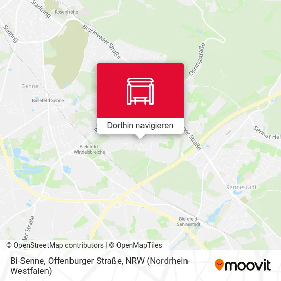 Bi-Senne, Offenburger Straße Karte