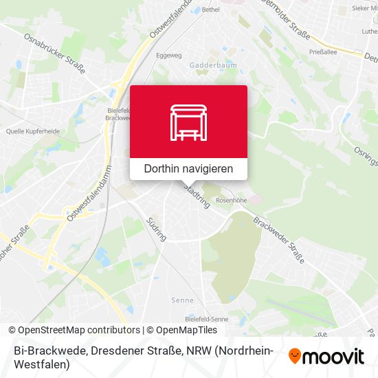 Bi-Brackwede, Dresdener Straße Karte