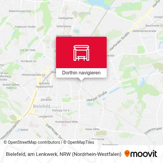 Bielefeld, am Lenkwerk Karte