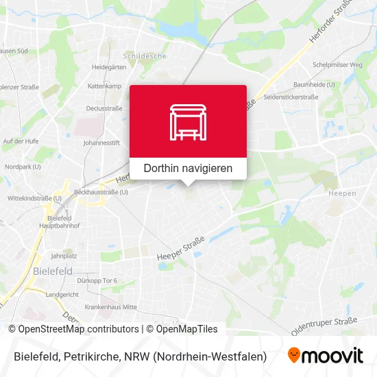 Bielefeld, Petrikirche Karte