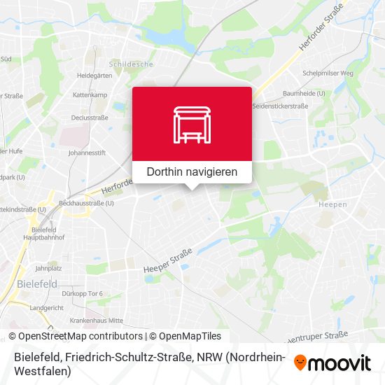 Bielefeld, Friedrich-Schultz-Straße Karte