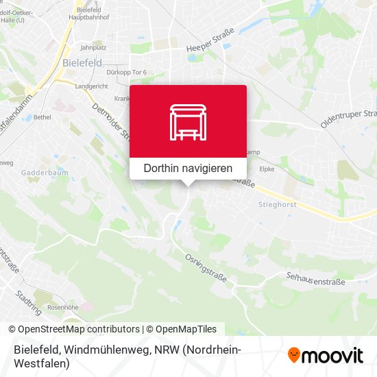 Bielefeld, Windmühlenweg Karte