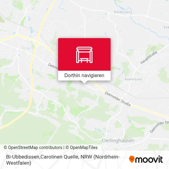 Bi-Ubbedissen,Carolinen Quelle Karte