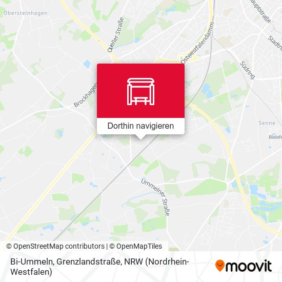 Bi-Ummeln, Grenzlandstraße Karte
