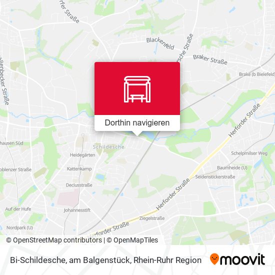 Bi-Schildesche, am Balgenstück Karte