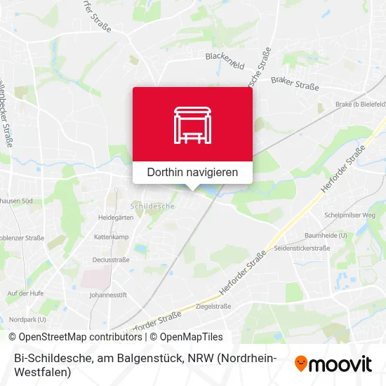 Bi-Schildesche, am Balgenstück Karte