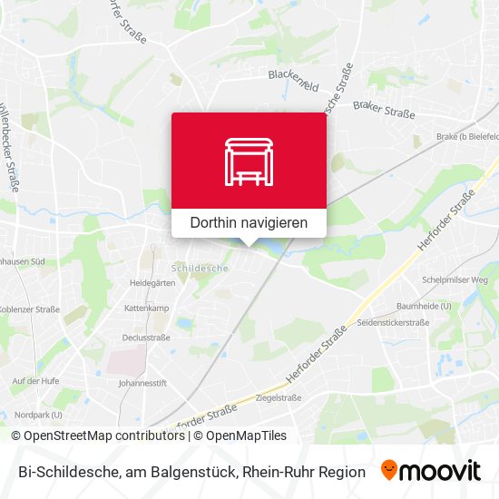 Bi-Schildesche, am Balgenstück Karte