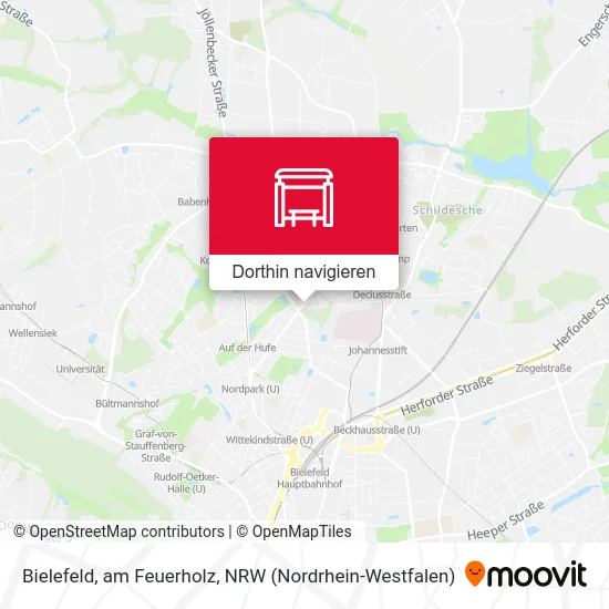 Bielefeld, am Feuerholz Karte