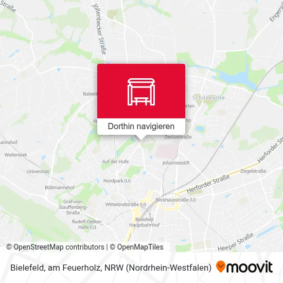 Bielefeld, am Feuerholz Karte