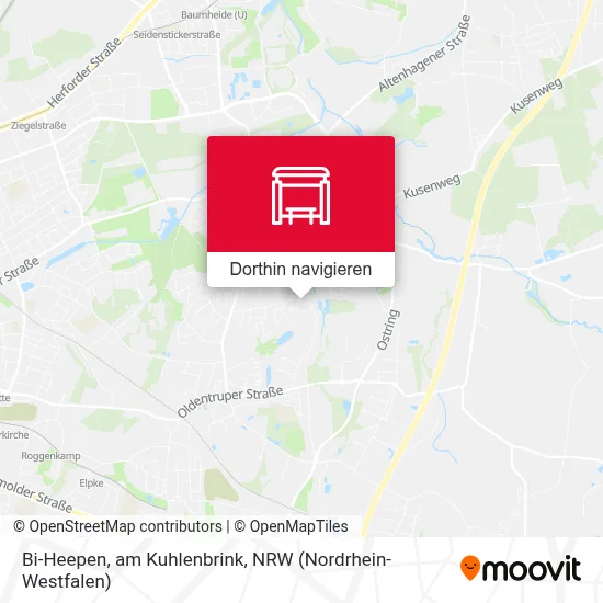 Bi-Heepen, am Kuhlenbrink Karte