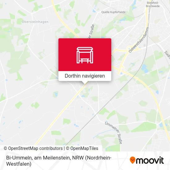 Bi-Ummeln, am Meilenstein Karte