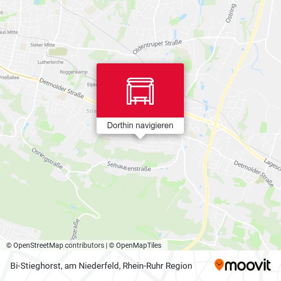Bi-Stieghorst, am Niederfeld Karte