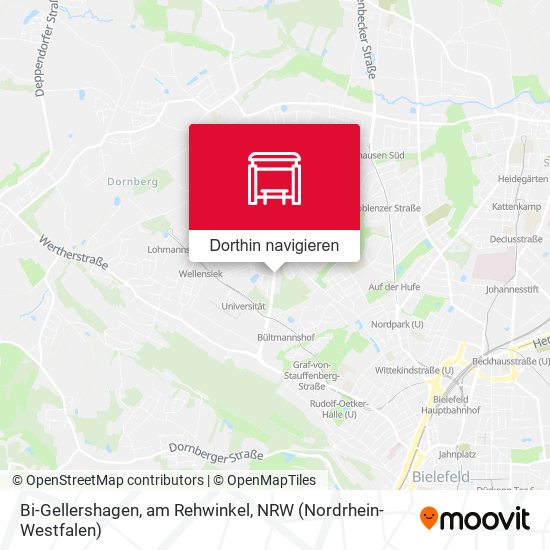 Bi-Gellershagen, am Rehwinkel Karte