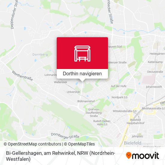 Bi-Gellershagen, am Rehwinkel Karte